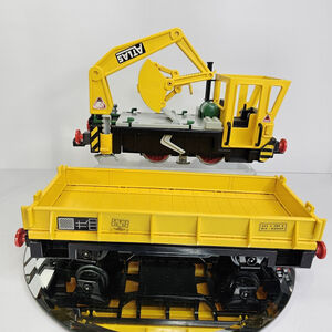 Vintage Playmobil 4053 Construction Train G Scale Gauge Incomplete Untested